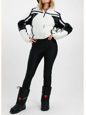 ASOS 4505 Ski Suit With Detachable Sallopette In Sheen Mono Contrast Detail Sz 4